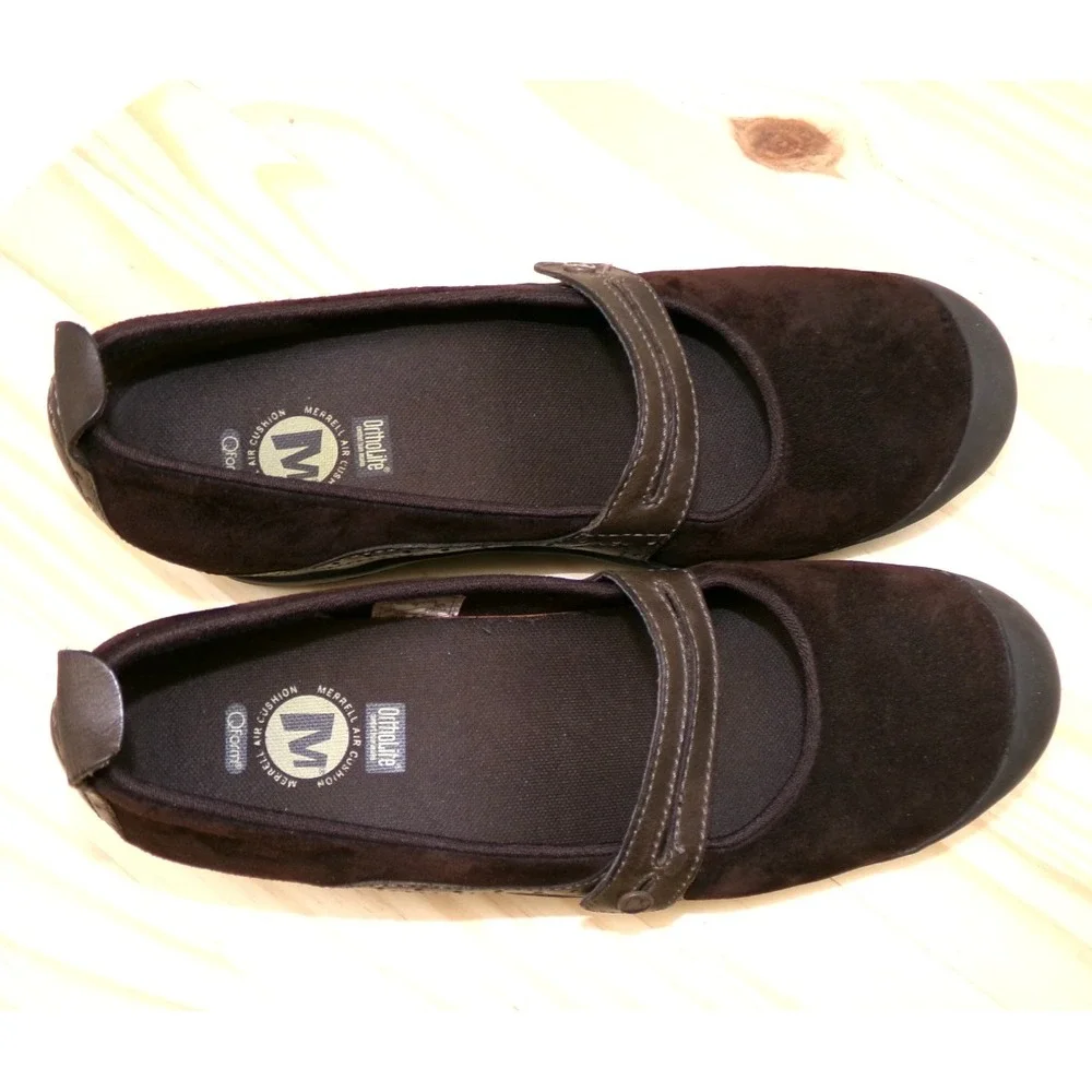 Merrell‎ Plaza Bandeau Mary Jane Shoes J46114 Womens Chocolate Brown Sz 9.5